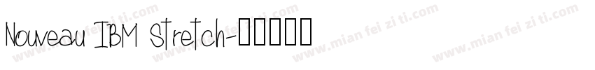 Nouveau IBM Stretch字体转换